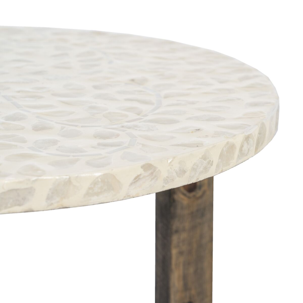 Sidebord Beige Brun Perlemor 40 x 40 x 45 cm Tre MDF